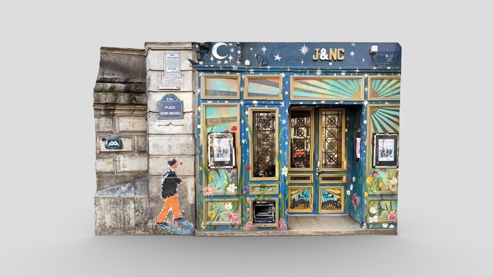 Place Saint Michel – Modello 3D gratuito STL