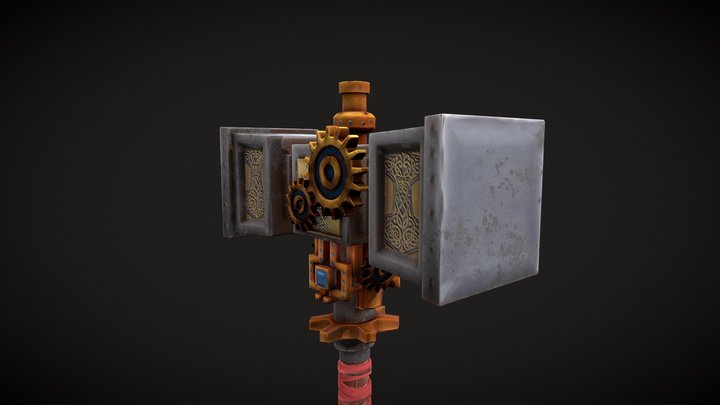 Stylized Hammer 3D Model