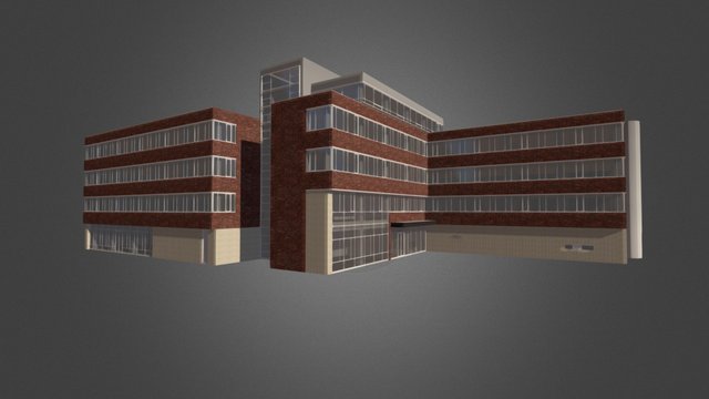 Office building, Gouda, the Netherlands 3D Model