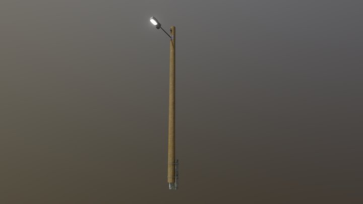 Electric Light Pole 3D Model