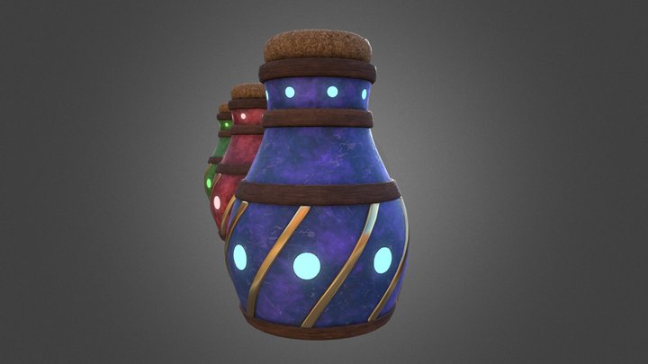 Potion Pack 3D Model