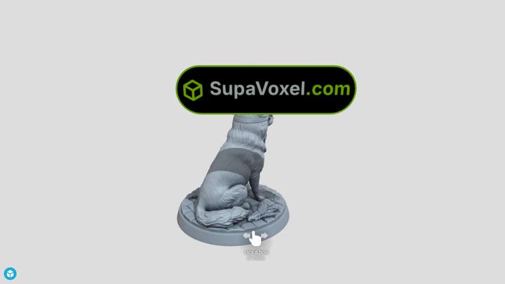 Wolf Miniature Figurine - Hunyuan3D vs SupaVoxel