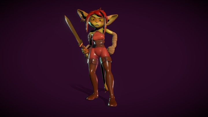 Laura The Goblin 3D Model