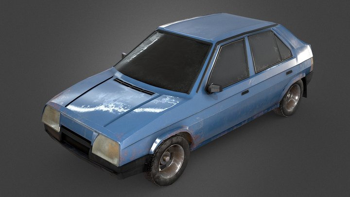 Škoda Favorit 3D Model