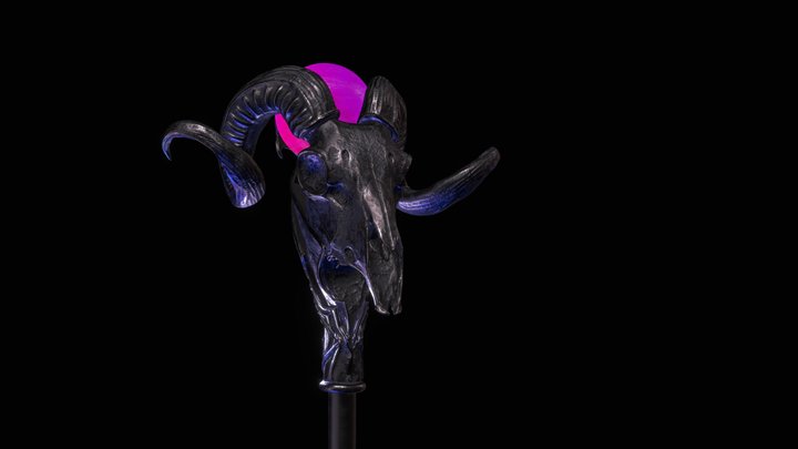 Staff of Skeletor 3D Model