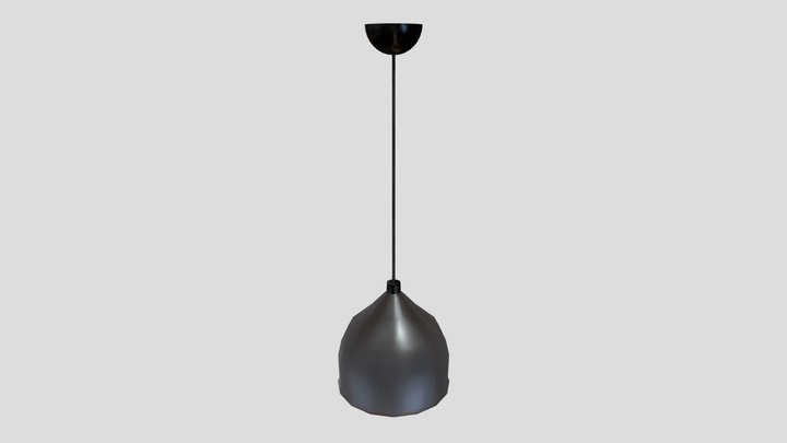Square Ceiling Lamp 3D Model