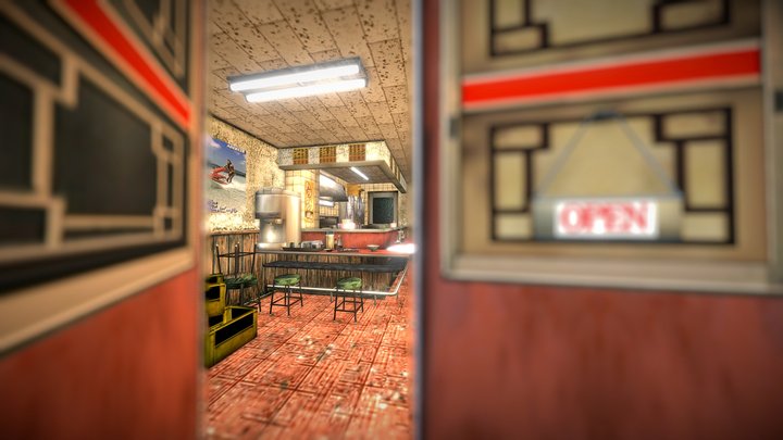 Shenmue - Ramen Restaurant 3D Model