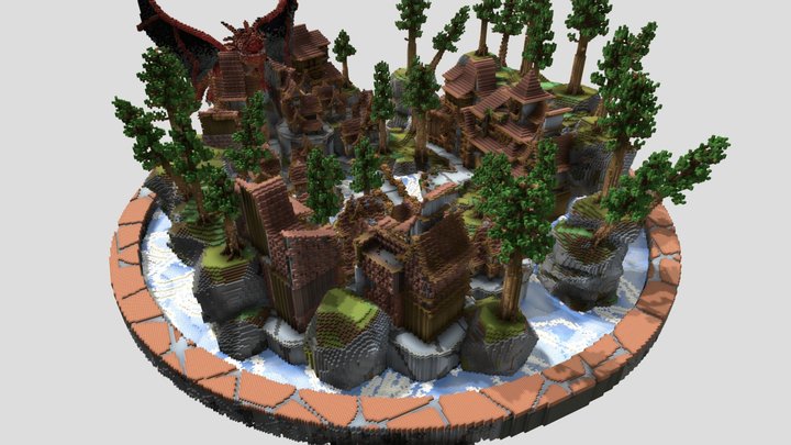 Lobby Medieval Theme 3D Model