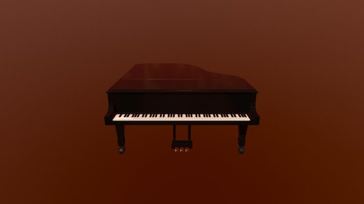 Grand Piano 3D Model