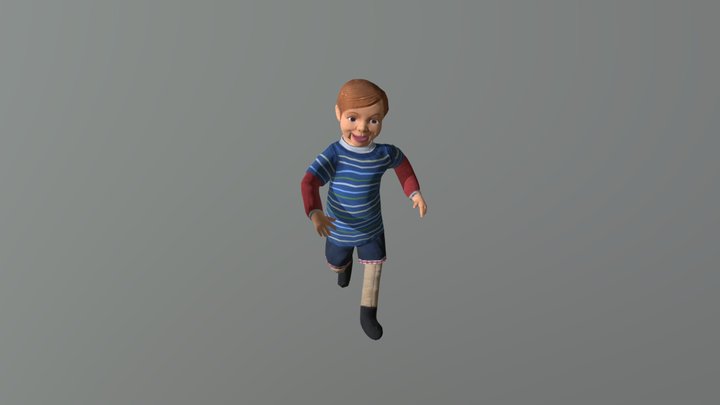 Doll Animated 3D Model
