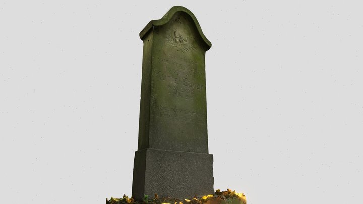 Old gravestone photogrammetry scan 3D Model