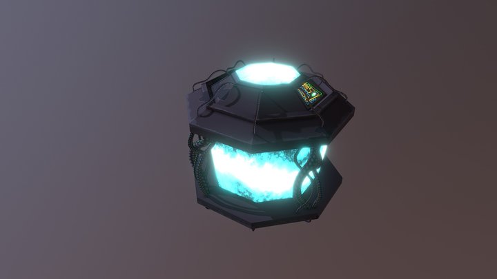Bubble Shield Grenade 3D Model