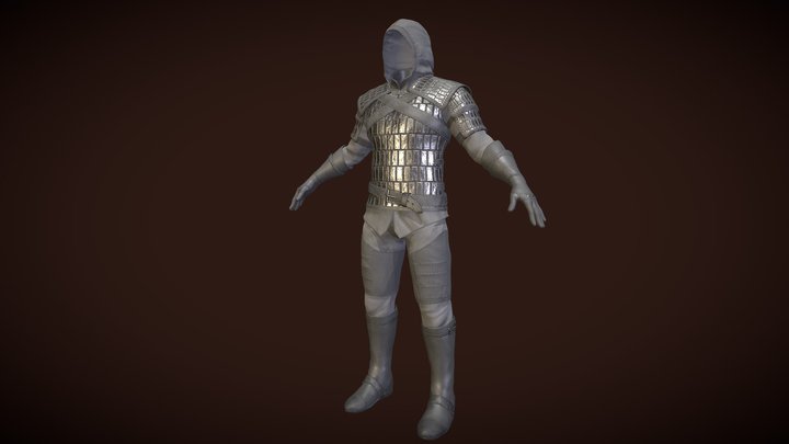 The Adventurer Leather - Fantasy Style Armor 3D Model