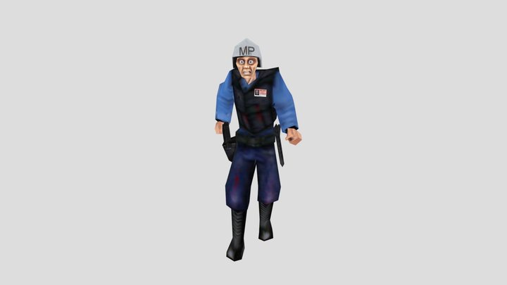 Barney from half life alpha alpha 3D Model