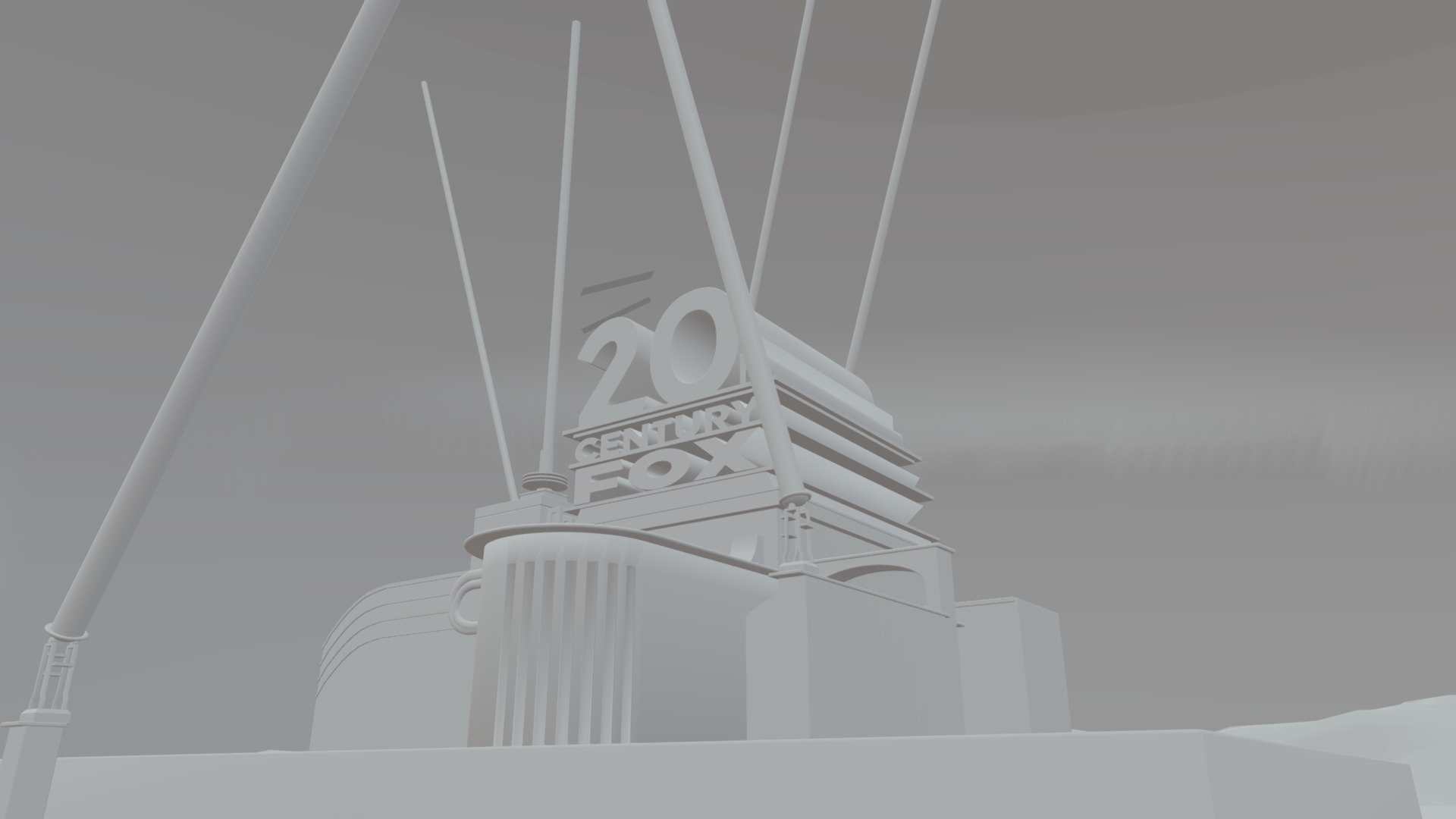 20th Century Fox Logo Destroyed - Download Free 3D model by samuelsaucedaa  (@samuelsaucedaa) [dec0dc6]