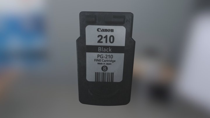 TINTA CANON 210 NEGRO MP230/MP250/IP2700 3D Model