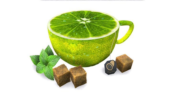 Lime Cup 3D Model