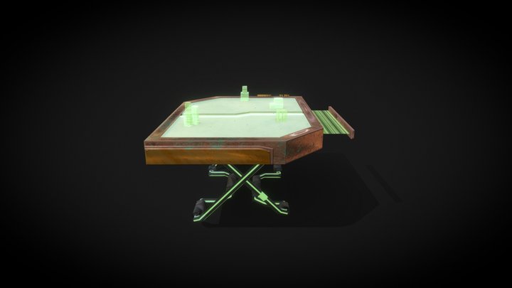 Carte Holographique 3D Model