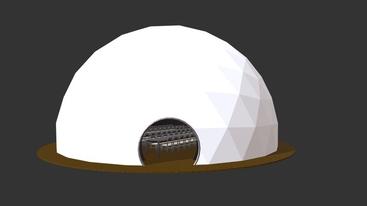 14 Meter Immersive Food Dome Visualisation 3D Model