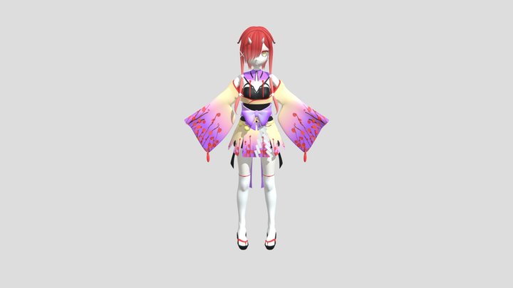 鬼灯わらべ 3D Model