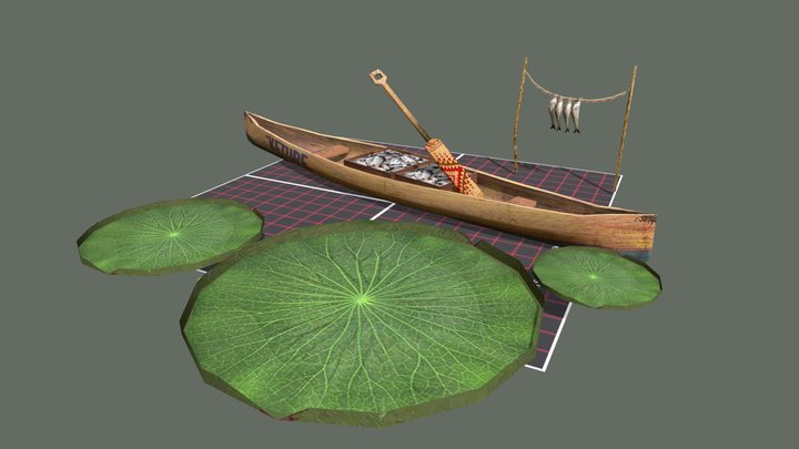 DAE 5 Finished Props - Forest Loner 3D Model