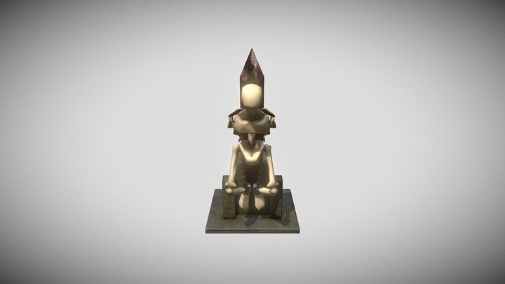 Hanging Skeleton for fantasy game 3D Model