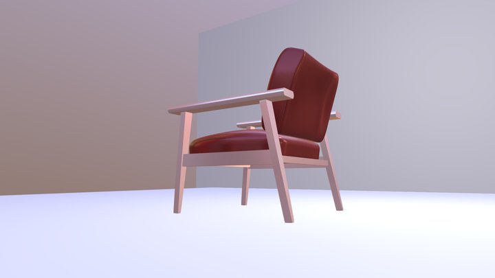 A Simple Chair 3D Model