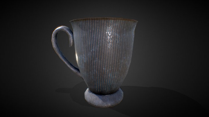 (PBR) Dirty Old Vintage Mug (LP) (GameReady) 3D Model