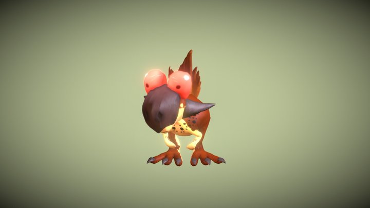 Stylized Dinosaur 3D Model