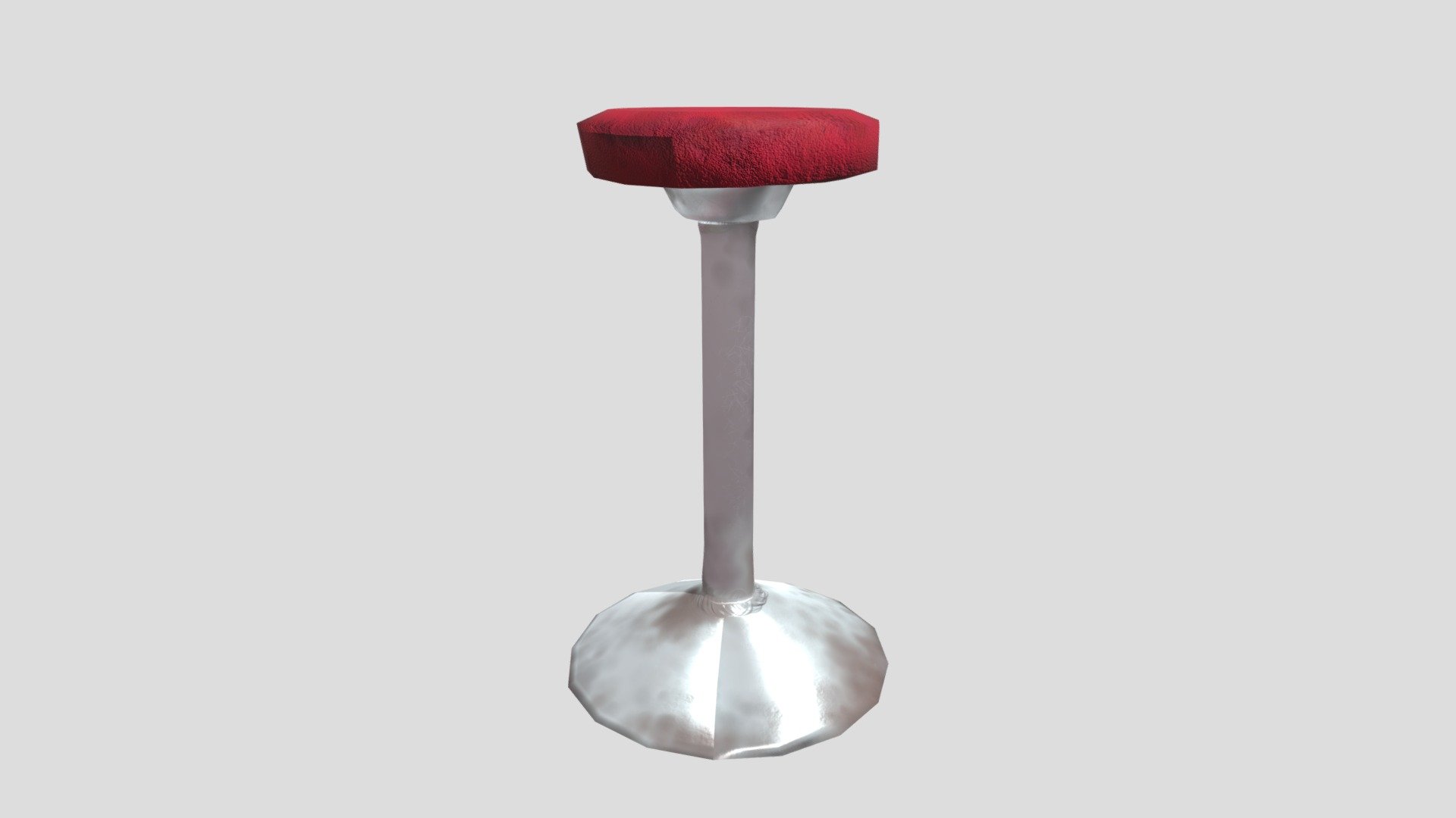 Lowpoly Stool with Textures