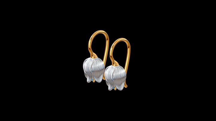 CONVALLARIA earrrings 3D Model