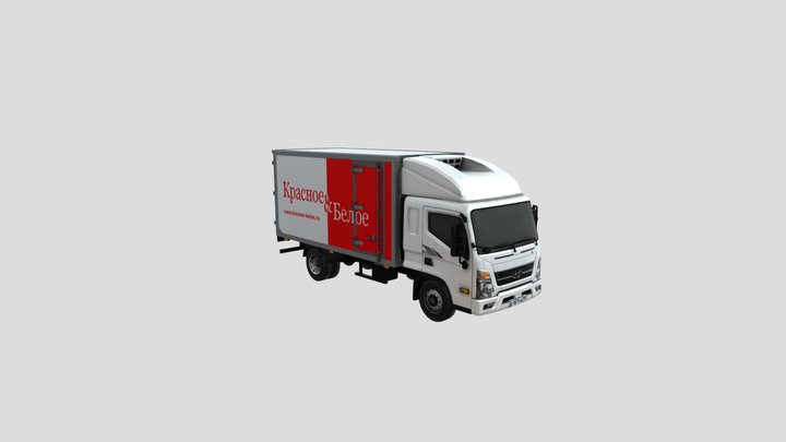 Hyundai Mighty - Krasnoe&Beloe 1 3D Model