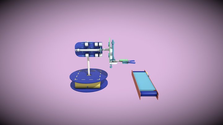 pneumatic arm robot v29 3D Model