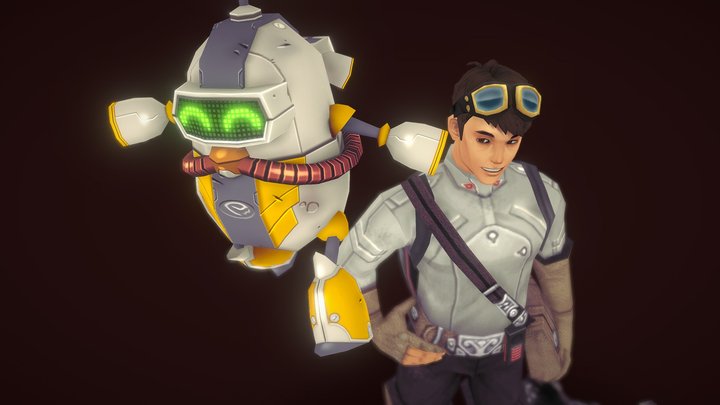 Mechanic & Bot (Don't scrutinize) 3D Model