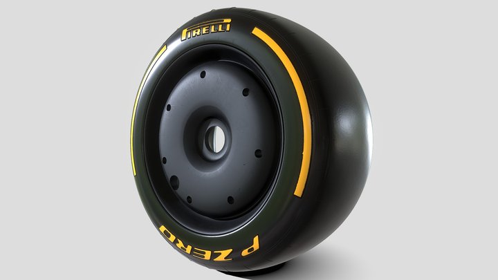 F1 tire 3D Model
