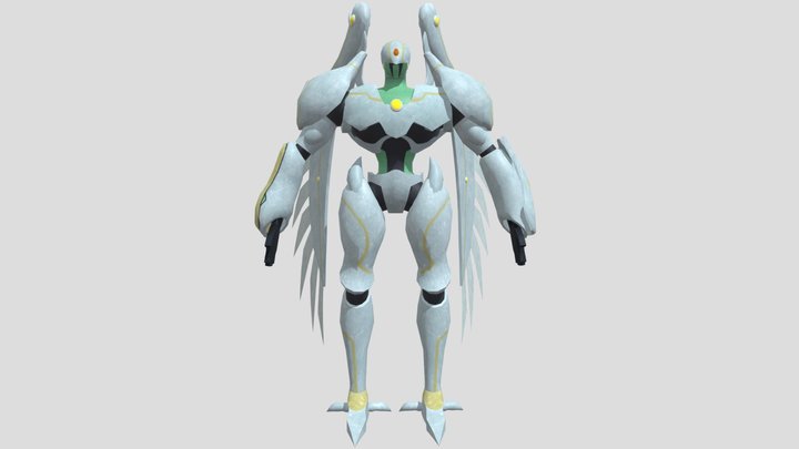Shinning Flare Wingman (Rigged) 3D Model