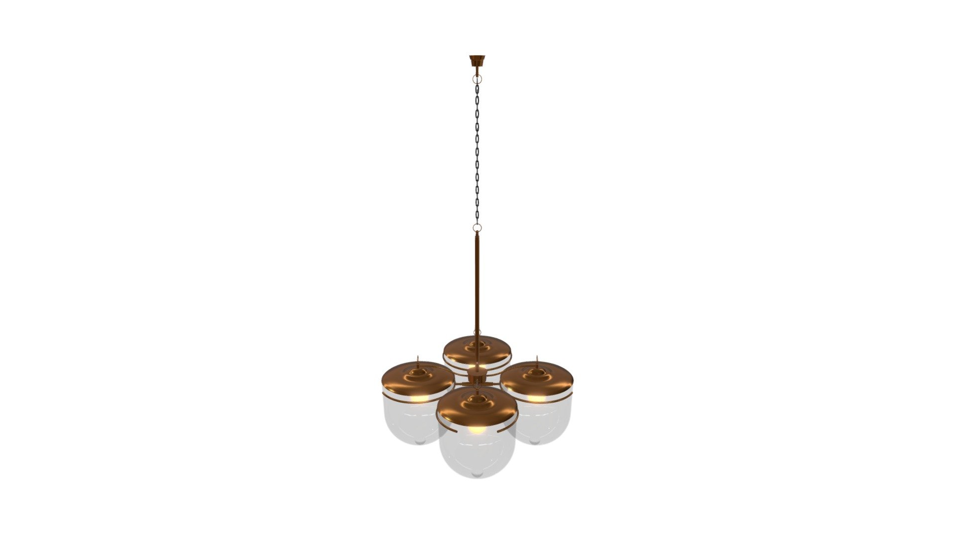Antique Oil Twin Chandelier