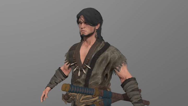 samurai 3D Model