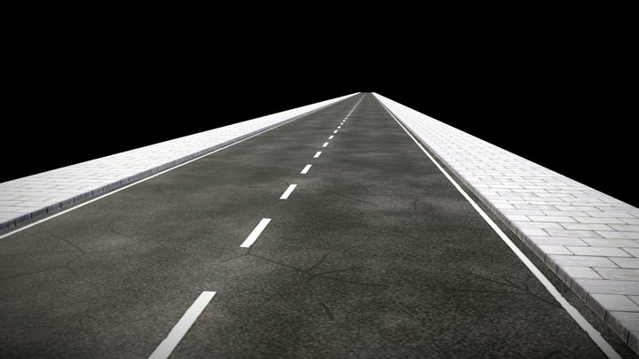 Street road 3D Model