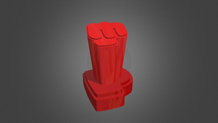 PewDiePie 50M Button 3D Model