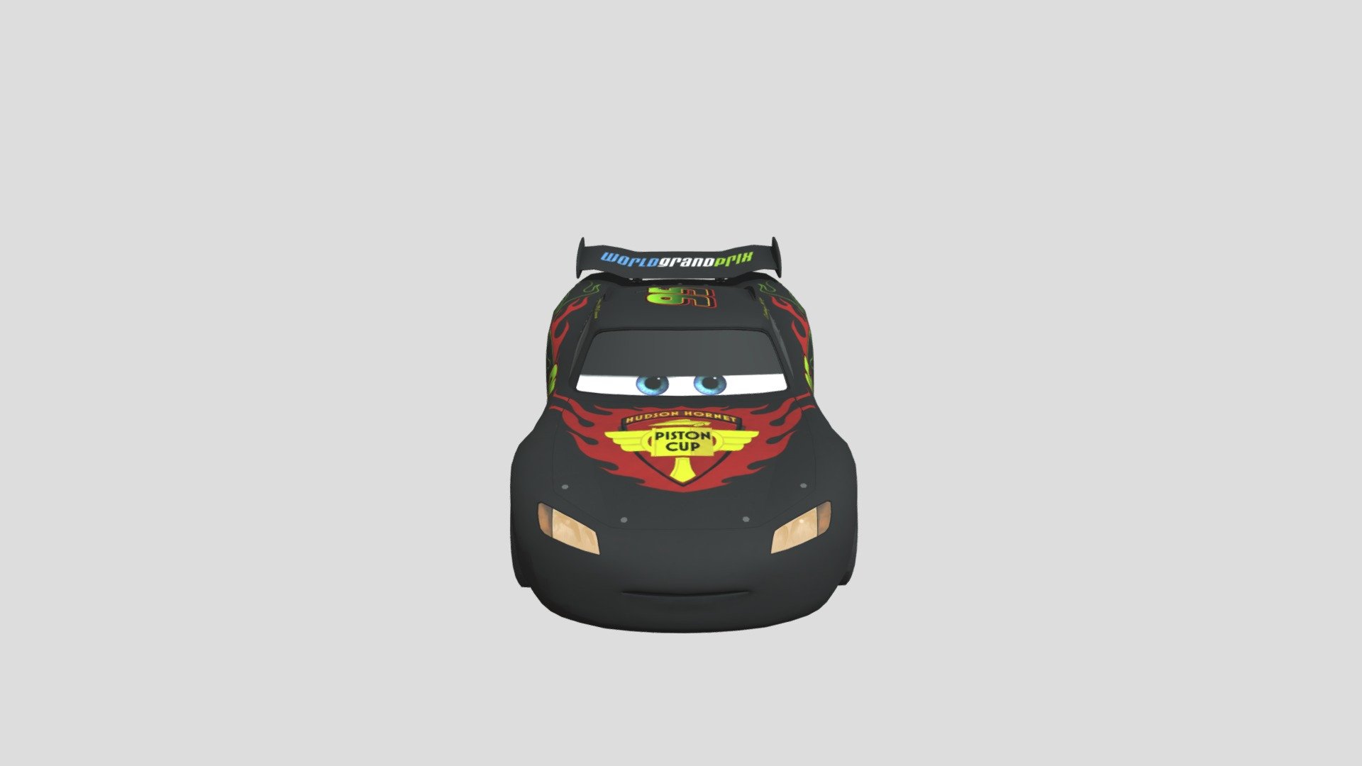 LIGHTNING MCQUEEN DLC Paint Job Asterix — Sketchfab embed 3D viewer
