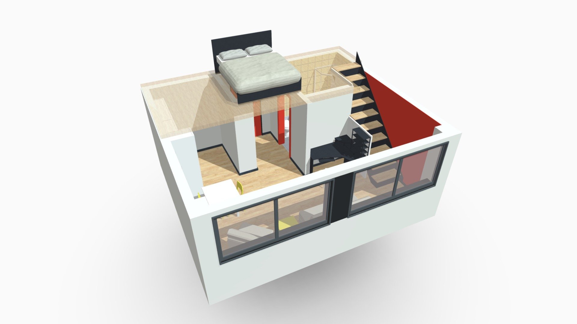 Loft Via Caviglia Milano — Sketchfab embed 3D viewer