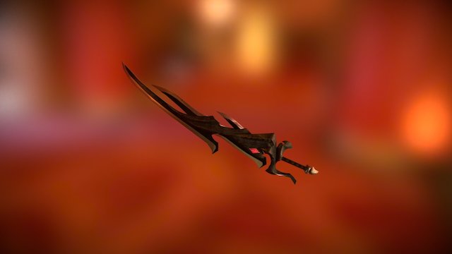 Demon Blade of Hyrule Warriors game 3D Model