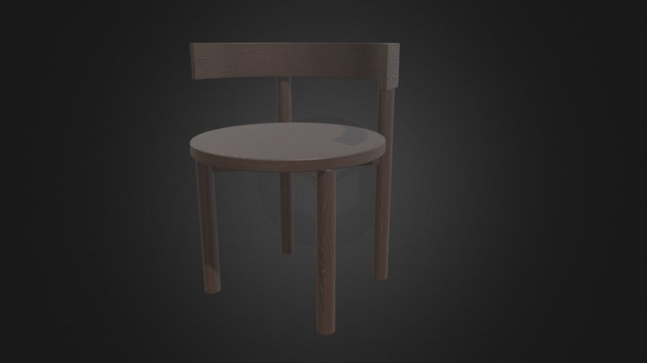 Paulette Chair With Armrests by Serax 3D Model