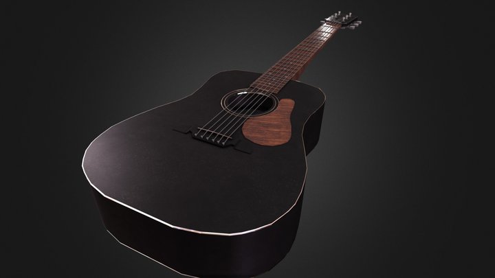 Acoustic Guitar 3D Model