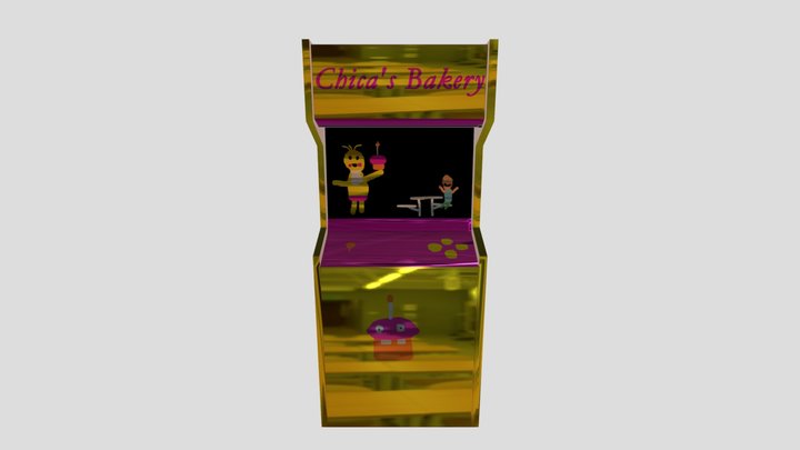 FNAF Arcade Machine 3D Model