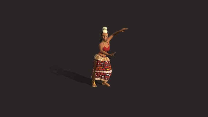 Character A'yela Dancing Test 3D Model