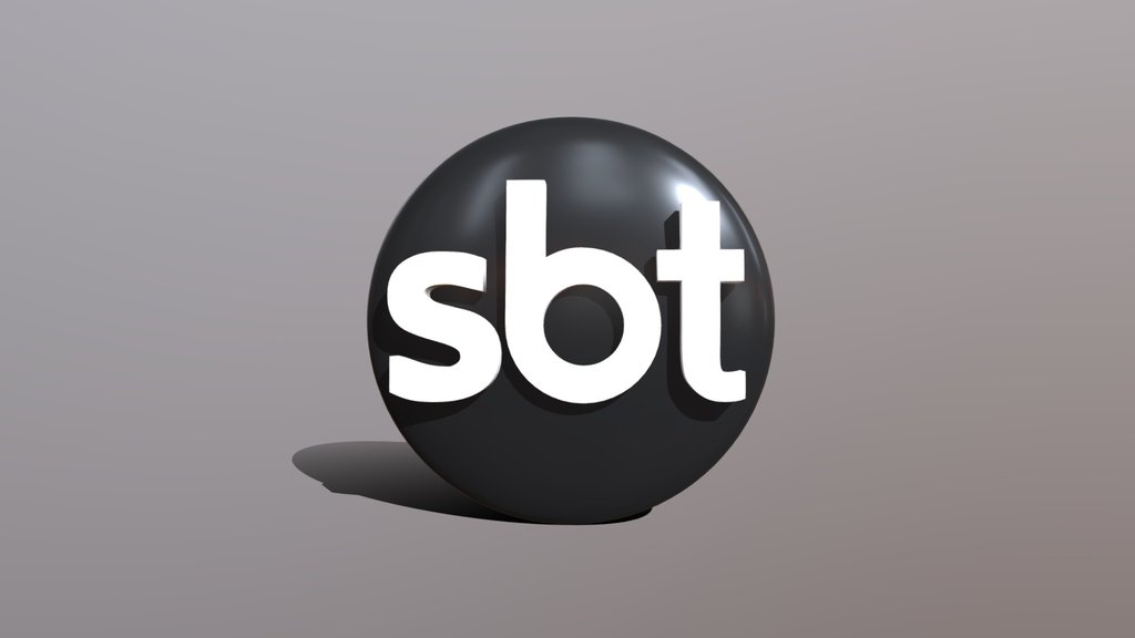SBT Logotipo Remake Preto E Branco (1996 - 2014)