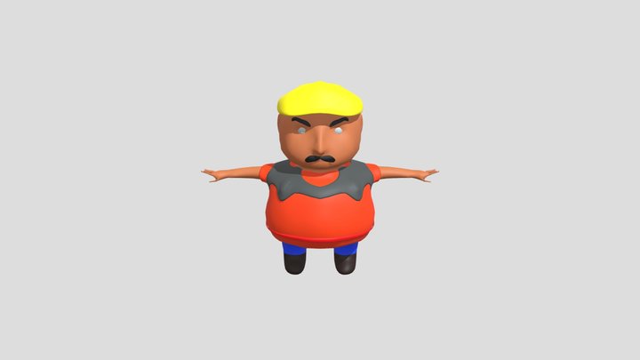 Craig the Carpenter Low Poly 3D Model