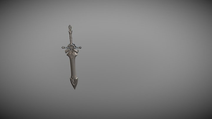 Highly Detailed Heavy Sword 3D Model